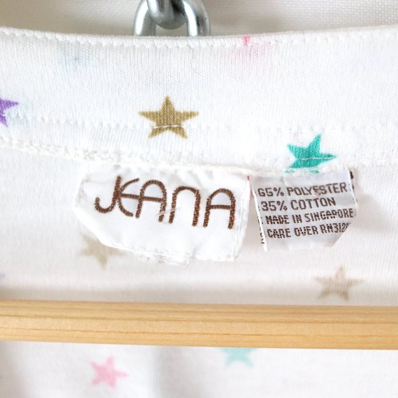 ❌SOLD❌vintage 80s 90s confetti stars soft knit tee - Picture 3 of 6